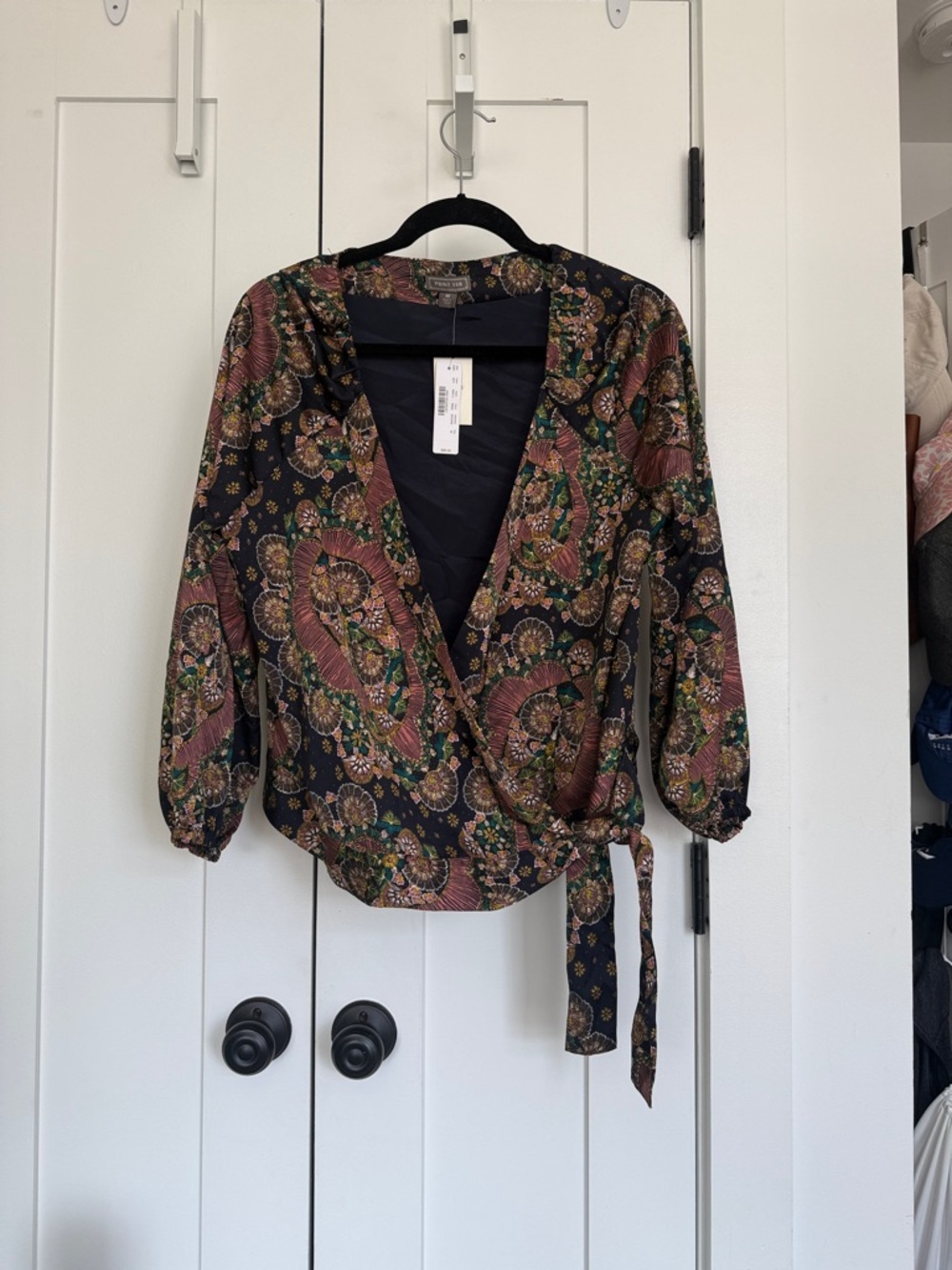 VERY RARE J. Crew/Point Sur wrap blouse